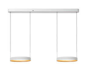 Lucide RADIANT - Pendelleuchte - LED Dimmb. - CCT - 2x38W 2700K/4000K - Weiß | Vibes Lucide RADIANT - Pendelleuchte - LED Dimmb. - CCT - 2x38W 2700K/4000K - Weiß | Vibes
