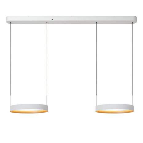 Lucide RADIANT - Pendelleuchte - LED Dimmb. - CCT - 2x38W 2700K/4000K - Weiß | Vibes Lucide RADIANT - Pendelleuchte - LED Dimmb. - CCT - 2x38W 2700K/4000K - Weiß | Vibes