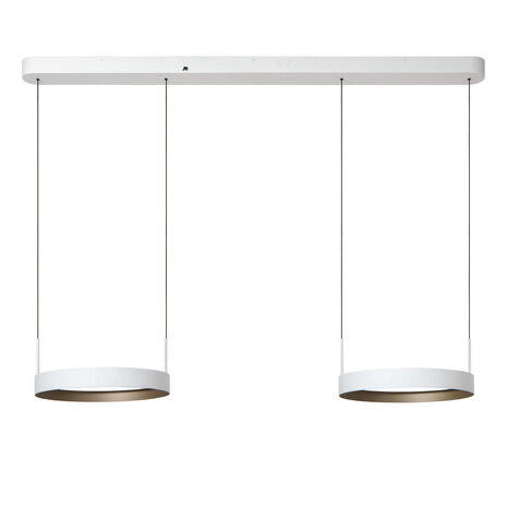 Lucide RADIANT - Pendelleuchte - LED Dimmb. - CCT - 2x38W 2700K/4000K - Weiß | Vibes Lucide RADIANT - Pendelleuchte - LED Dimmb. - CCT - 2x38W 2700K/4000K - Weiß | Vibes