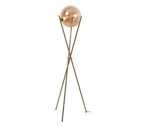GISELA - Vloerlamp - Ø 56 cm - LED Dimb. - 1x12,2W 2300K - Met vervangbare LED-module - Amber | Premium