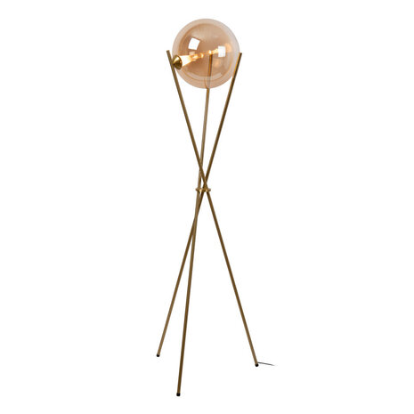 GISELA - Vloerlamp - Ø 56 cm - LED Dimb. - 1x12,2W 2300K - Met vervangbare LED-module - Amber | Premium