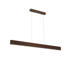 BANNISTER - Hängeleuchte - LED Dimmb. - CCT - 1x24W 2200K/4000K - Dunkle Holzoptik | Vibes BANNISTER - Hängeleuchte - LED Dimmb. - CCT - 1x24W 2200K/4000K - Dunkle Holzoptik | Vibes