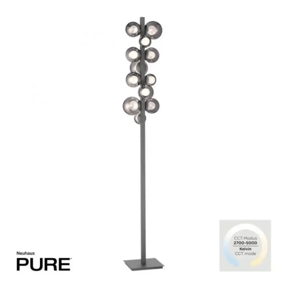 Neuhaus PURE Stehleuchte Popup H 160 cm dunkelgrau Neuhaus PURE Stehleuchte Popup H 160 cm dunkelgrau