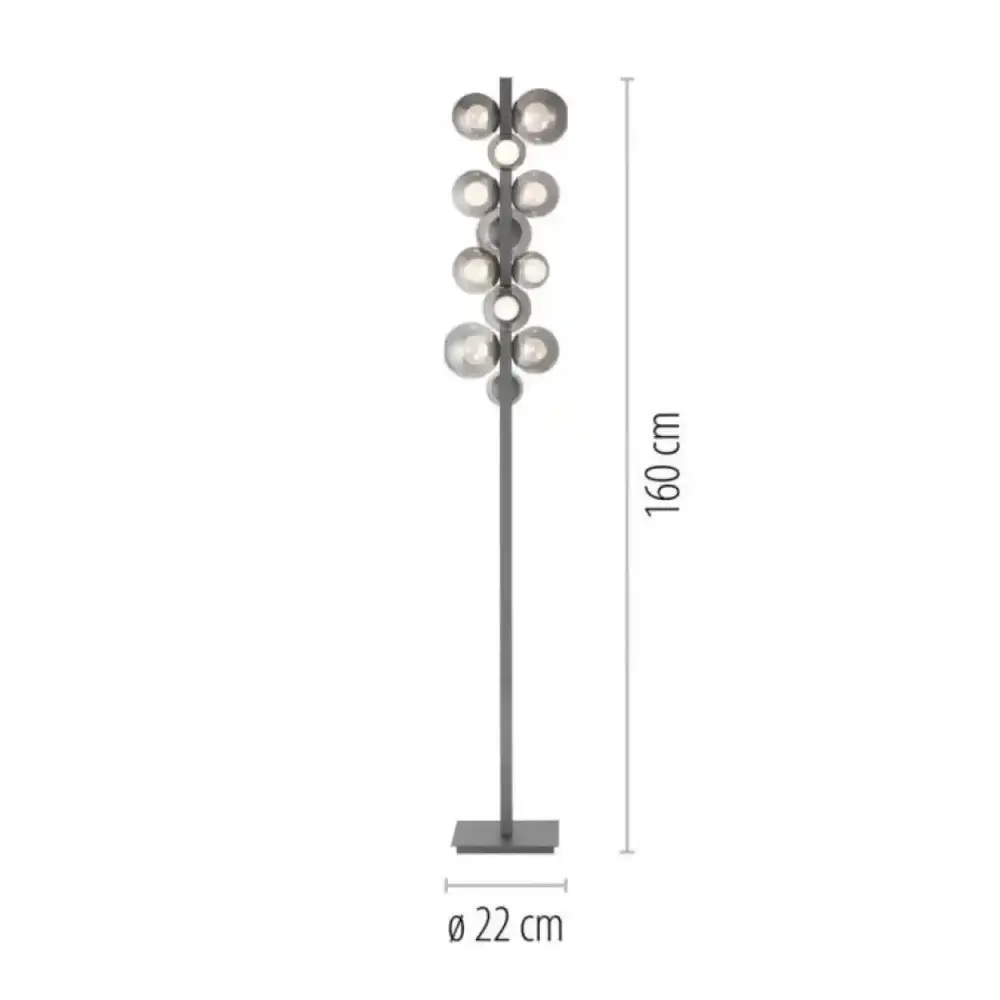 Neuhaus PURE Stehleuchte Popup H 160 cm dunkelgrau Neuhaus PURE Stehleuchte Popup H 160 cm dunkelgrau