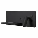 Artdelight Wandleuchte Charge USB rechts schwarz