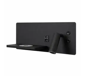 Artdelight Wandleuchte Charge USB rechts schwarz
