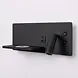 Artdelight Wandleuchte Charge USB rechts schwarz