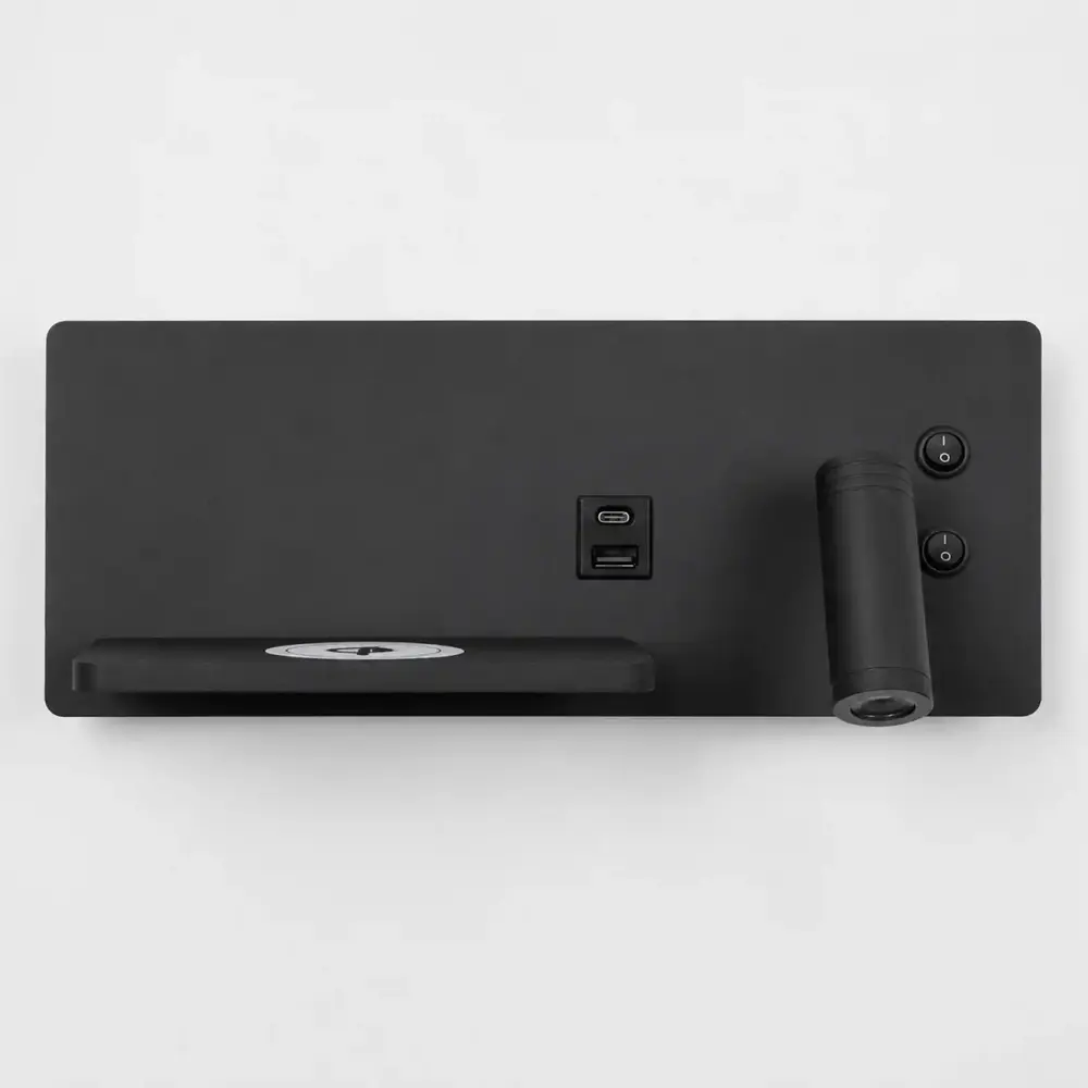 Artdelight Wandleuchte Charge USB rechts schwarz