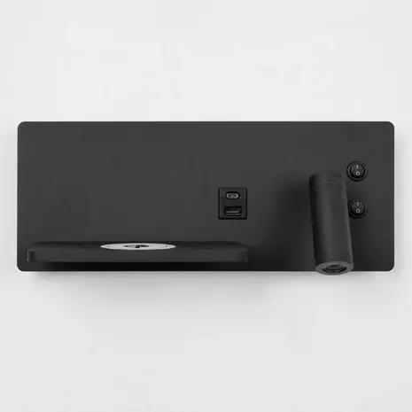 Artdelight Wandleuchte Charge USB rechts schwarz