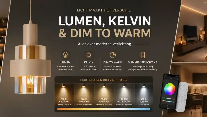 Was bedeuten Lumen, Kelvin und Dim to Warm?