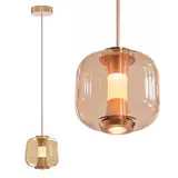 Freelight Hängelampe Rosa 1-flammig Ø 21 cm amber