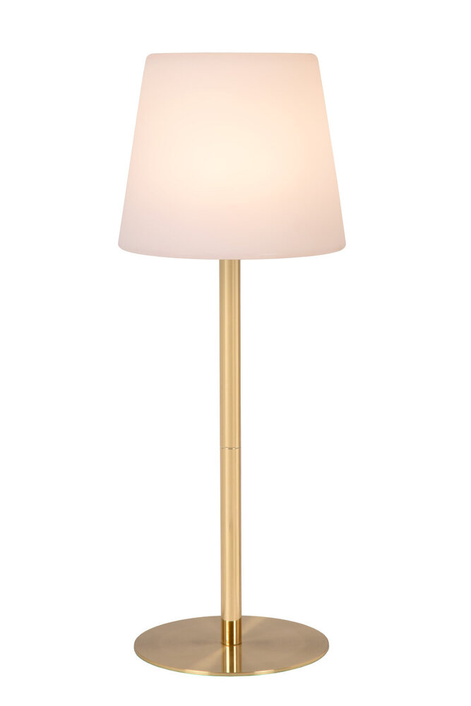 Lucide TYON - Wiederaufladbare Tischleuchte Innen/Außen - Batterie/Batterie - Ø 15 cm - LED Dimb. - 1x2W 2700K - IP65 - Mattes Gold / Messing Lucide TYON - Wiederaufladbare Tischleuchte Innen/Außen - Batterie/Batterie - Ø 15 cm - LED Dimb. - 1x2W 2700K - IP65 - Mattes Gold / Messing