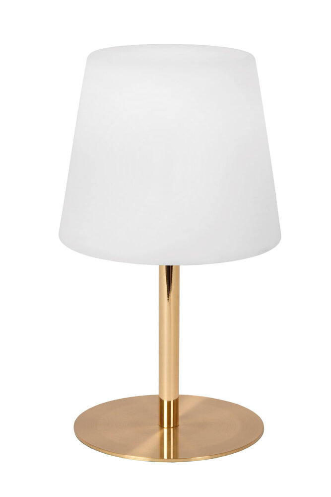 Lucide TYON - Wiederaufladbare Tischleuchte Innen/Außen - Batterie/Batterie - Ø 15 cm - LED Dimb. - 1x2W 2700K - IP65 - Mattes Gold / Messing Lucide TYON - Wiederaufladbare Tischleuchte Innen/Außen - Batterie/Batterie - Ø 15 cm - LED Dimb. - 1x2W 2700K - IP65 - Mattes Gold / Messing