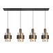 Highlight Hängeleuchte Marrone 4 Licht L 110 cm Bronze Highlight Hängeleuchte Marrone 4 Licht L 110 cm Bronze