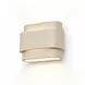 Artdelight Wandleuchte Metz L 20 cm Gips beige