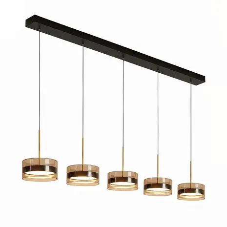 Highlight Hängelampe Enzo 5-flammig L 150 cm schwarz Highlight Hängelampe Enzo 5-flammig L 150 cm schwarz