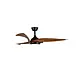 CristalRecord Deckenventilator Enna Ø 137 cm dunkles Holz schwarz CristalRecord Deckenventilator Enna Ø 137 cm dunkles Holz schwarz