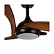CristalRecord Deckenventilator Enna Ø 137 cm dunkles Holz schwarz CristalRecord Deckenventilator Enna Ø 137 cm dunkles Holz schwarz