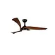 CristalRecord Deckenventilator Enna Ø 137 cm dunkles Holz schwarz CristalRecord Deckenventilator Enna Ø 137 cm dunkles Holz schwarz