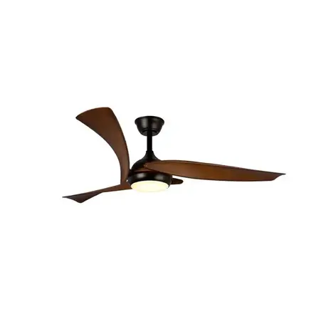 CristalRecord Deckenventilator Enna Ø 137 cm dunkles Holz schwarz CristalRecord Deckenventilator Enna Ø 137 cm dunkles Holz schwarz