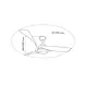 CristalRecord Deckenventilator Enna Ø 137 cm dunkles Holz schwarz CristalRecord Deckenventilator Enna Ø 137 cm dunkles Holz schwarz