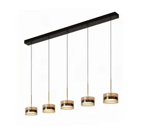 Highlight Pendelleuchte Mini Enzo 5-flammig L 120 cm schwarz Highlight Pendelleuchte Mini Enzo 5-flammig L 120 cm schwarz