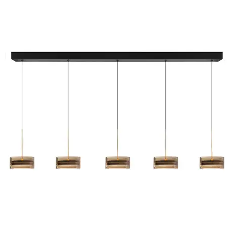 Highlight Pendelleuchte Mini Enzo 5-flammig L 120 cm schwarz Highlight Pendelleuchte Mini Enzo 5-flammig L 120 cm schwarz