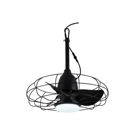 CristalRecord Plafondventilator Freshfan Ø 50 cm outdoor IP65 zwart