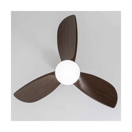 CristalRecord Deckenventilator Bryan Ø 92 cm Holz schwarz