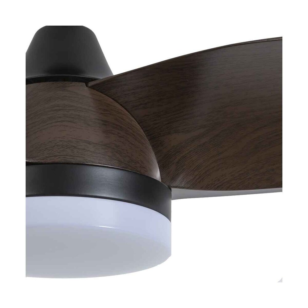 CristalRecord Deckenventilator Bryan Ø 92 cm Holz schwarz