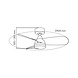 CristalRecord Deckenventilator Bryan Ø 92 cm grau weiß