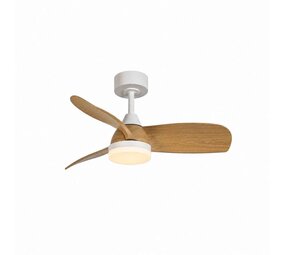 CristalRecord Plafondventilator Bryan Ø 92 cm hout wit