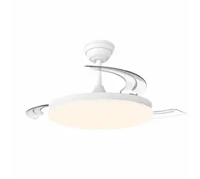 CristalRecord Plafondventilator Milky Eco Ø 106 cm wit