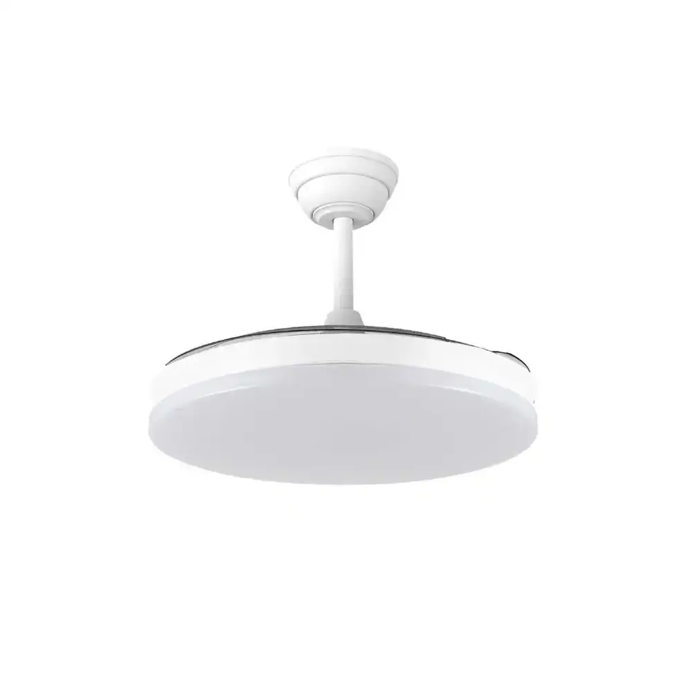 CristalRecord Deckenventilator Milky Eco Ø 106 cm weiß