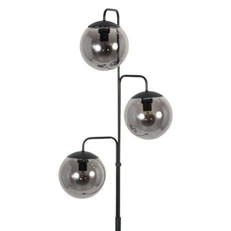 Steinhauer Stehleuchte Bollique 3-flammig H 172 cm schwarz