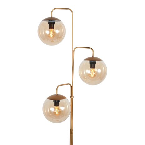 Steinhauer Stehleuchte Bollique 3-flammig H 172 cm bronze