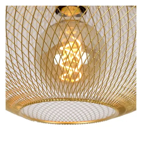 Lucide MESH - Deckenleuchte - Ø 45 cm - 1xE27 - Matt Gold / Messing Lucide MESH - Deckenleuchte - Ø 45 cm - 1xE27 - Matt Gold / Messing