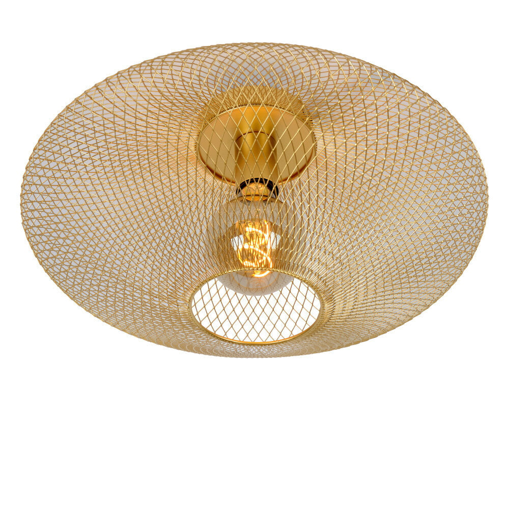 Lucide MESH - Deckenleuchte - Ø 45 cm - 1xE27 - Matt Gold / Messing Lucide MESH - Deckenleuchte - Ø 45 cm - 1xE27 - Matt Gold / Messing