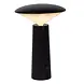 Lucide JIVE - Wiederaufladbare Tischleuchte Innen/Außen - Batterie/Batterie - Ø 13,7 cm - LED Dimb. - CCT - 1x3W 2800K/6500K - IP44 - Schwarz