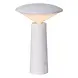 Lucide JIVE - Wiederaufladbare Tischleuchte Innen/Außen - Batterie/Batterie - Ø 13,7 cm - LED Dimb. - CCT - 1x3W 2800K/6500K - IP44 - Weiß