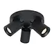 Artdelight Spot Megano 3-flammig Ø 22 cm schwarz Artdelight Spot Megano 3-flammig Ø 22 cm schwarz