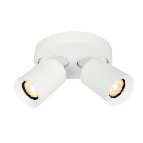 Artdelight Spot Megano 2-flammig Ø 17 cm weiß Artdelight Spot Megano 2-flammig Ø 17 cm weiß