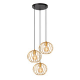 Lucide DANZA - Hängeleuchte - Ø 50 cm - 3xE27 - Matt Gold / Messing