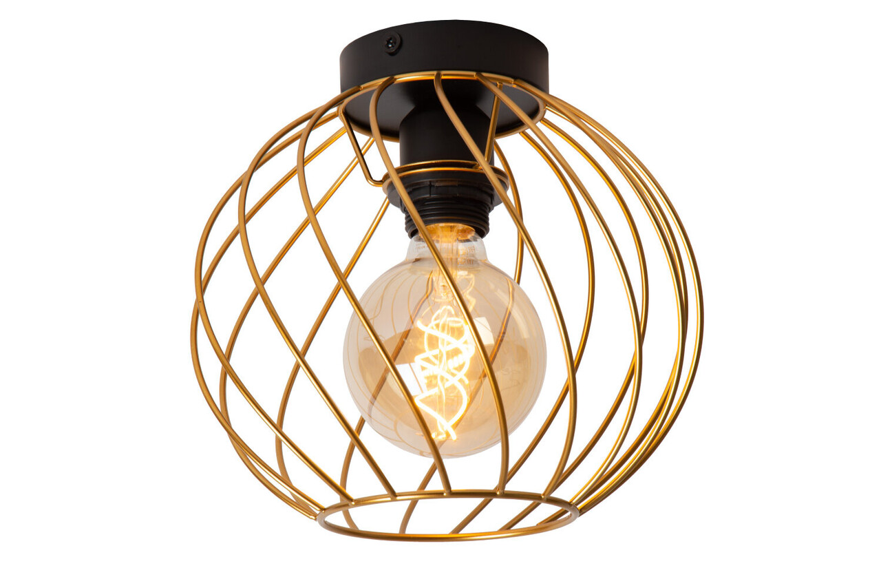 Lucide DANZA - Deckenleuchte - Ø 25 cm - 1xE27 - Matt Gold / Messing