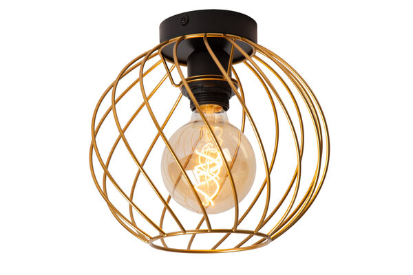 Lucide DANZA - Deckenleuchte - Ø 25 cm - 1xE27 - Matt Gold / Messing