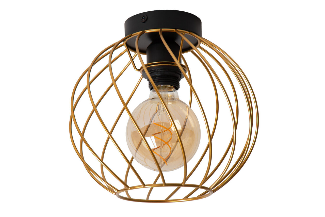 Lucide DANZA - Deckenleuchte - Ø 25 cm - 1xE27 - Matt Gold / Messing