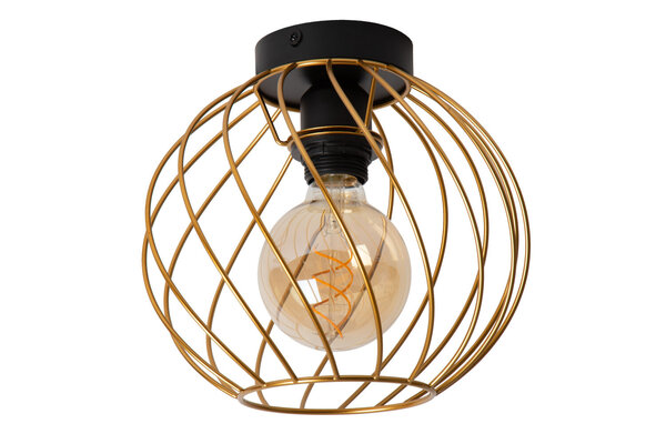 Lucide DANZA - Deckenleuchte - Ø 25 cm - 1xE27 - Matt Gold / Messing