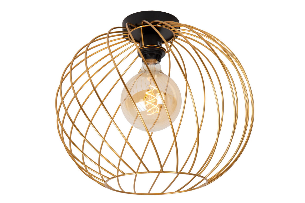 Lucide DANZA - Deckenleuchte - Ø 40 cm - 1xE27 - Matt Gold / Messing