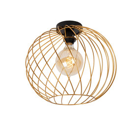 Lucide DANZA - Deckenleuchte - Ø 40 cm - 1xE27 - Matt Gold / Messing