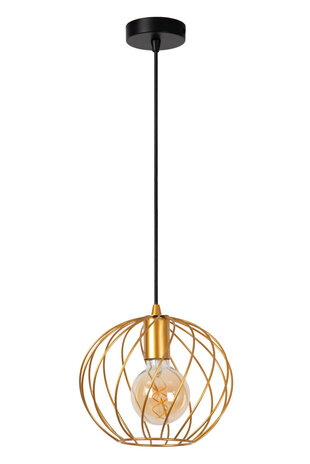 Lucide DANZA - Pendelleuchte - Ø 25 cm - 1xE27 - Mattes Gold / Messing Lucide DANZA - Pendelleuchte - Ø 25 cm - 1xE27 - Mattes Gold / Messing